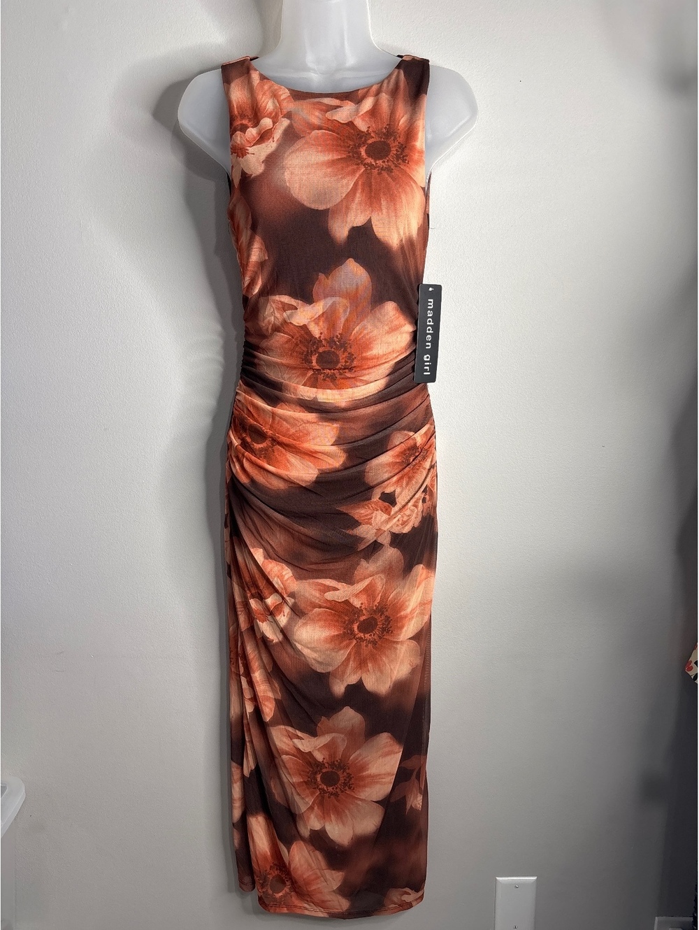 Madden Girl Floral Sleeveless Bodycon Dress Size Small